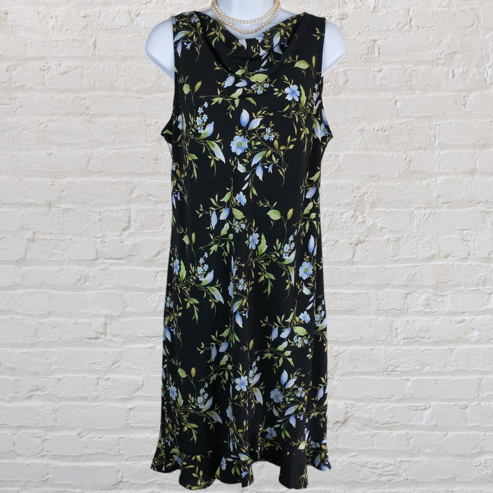 Y2K Vintage Midi Dress Junior's size 9/10 medium floral fairycore grunge 90s